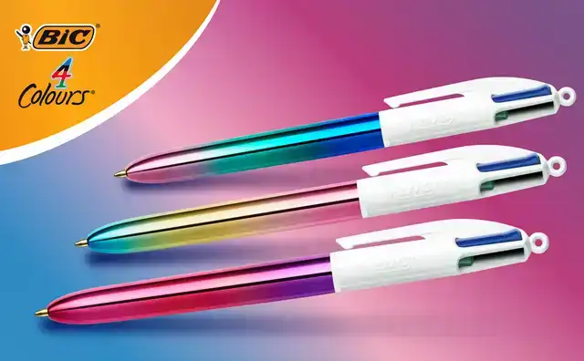BALPEN BIC 4KLEUREN GRADIENT M ASSORTI