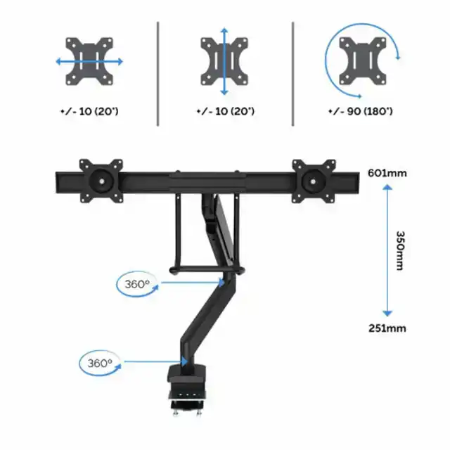 MONITORARM FELLOWES EPPA CROSSBAR