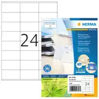 ETIKET HERMA RECYCLING 70X36MM WIT