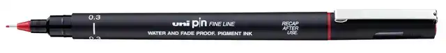 FINELINER UNI-BALL PIN 0.3MM ROOD