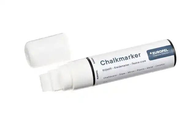 KRIJTSTIFT EUROPEL 15MM WIT BLISTER