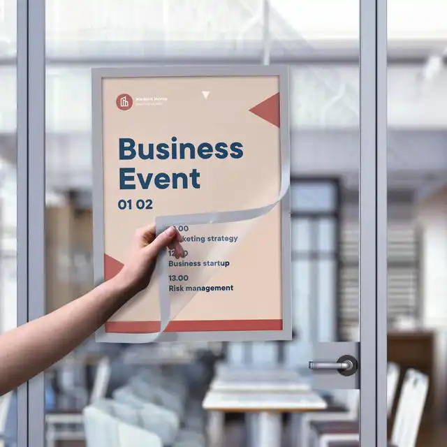 INFOKADER EUROPEL ZELFKLEVEND A3 ZILVER