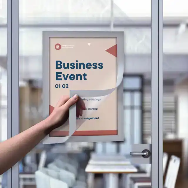 INFOKADER EUROPEL ZELFKLEVEND A4 ZILVER