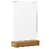 KAARTHOUDER EUROPEL ACRYL MET HOUTEN