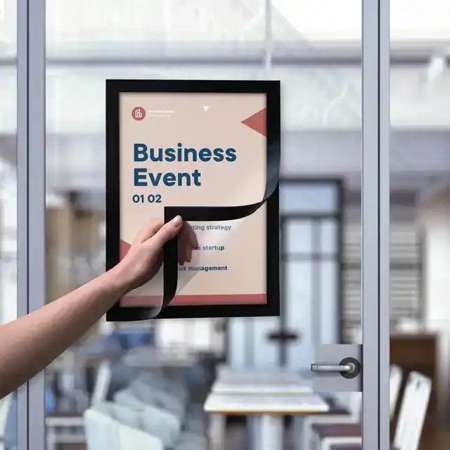 INFOKADER EUROPEL ZELFKLEVEND A4 ZWART