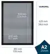 KLIKLIJST EUROPEL A2 25MM MAT ZWART