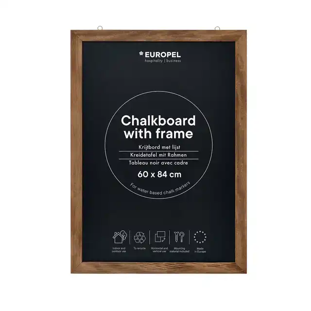 KRIJTBORD EUROPEL MET LIJST 60X84CM