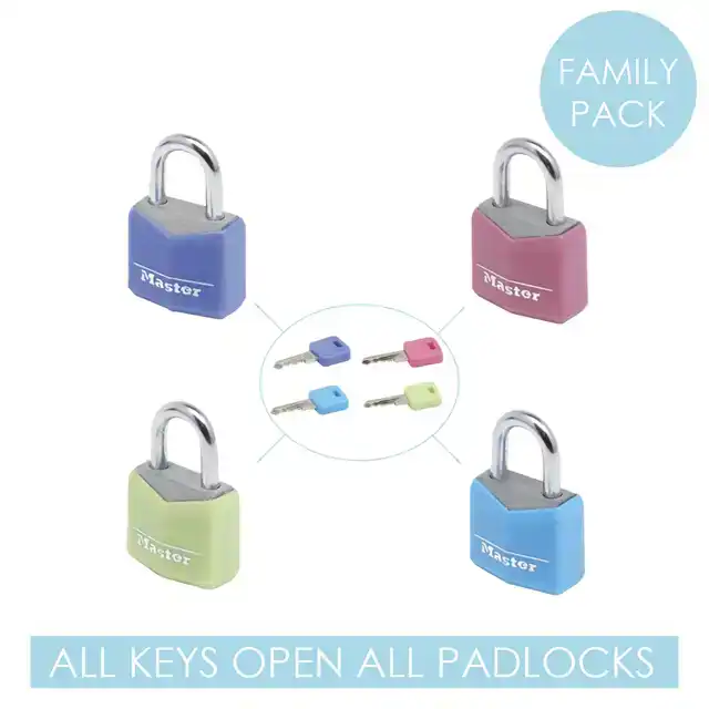 HANGSLOT MASTERLOCK 4 ASSORTI ALU 20MM