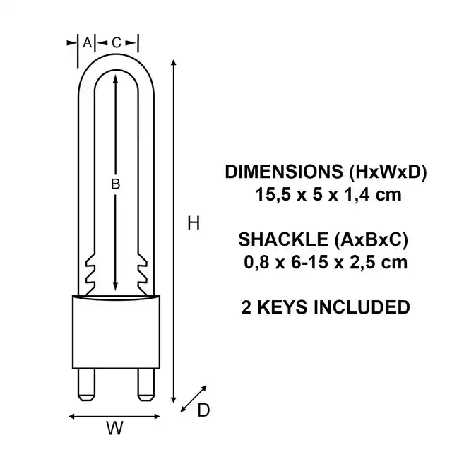 HANGSLOT MASTERLOCK VERSTELBAAR MESSING