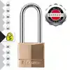 HANGSLOT MASTERLOCK BEUGEL 51MM MESSING