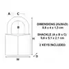HANGSLOT MASTERLOCK BEUGEL 51MM MESSING