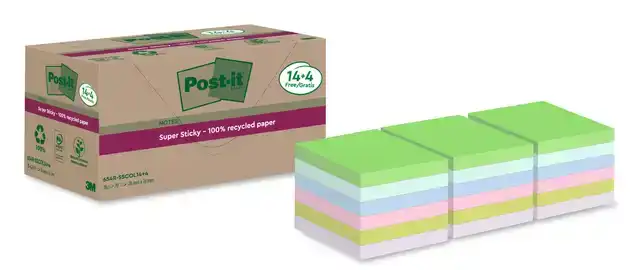 MEMOBLOK POST-IT 654 RSS12COL 76X76MM