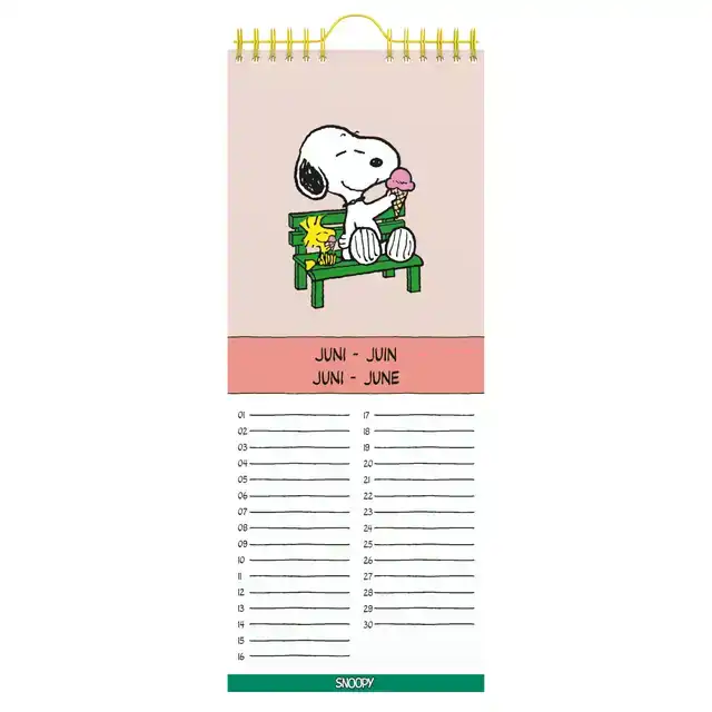 VERJAARDAGSKALENDER LANNOO PEANUTS PEANUTS