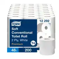 TOILETPAPIER TORK T4 PREMIUM 2L 200VEL