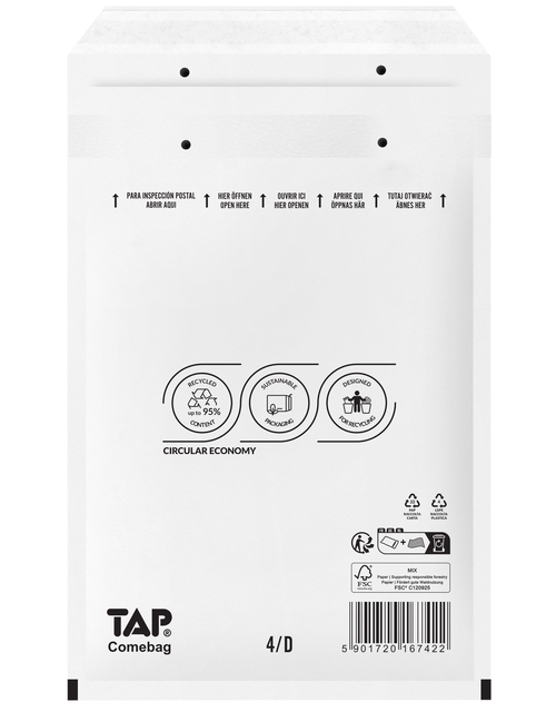 ENVELOP TAP COMEBAG LUCHTKUSSEN