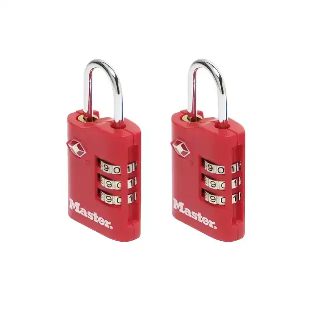 HANGSLOT MASTERLOCK 3-CIJFER TSA SET