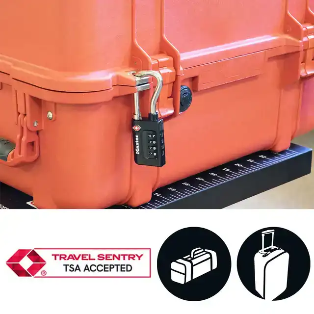 HANGSLOT MASTERLOCK 4-CIJFER TSA LANG
