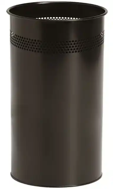 PAPIERBAK BRASQ 21 LITER RVS ZWART