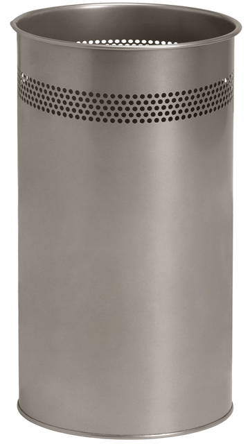 PAPIERBAK BRASQ 21 LITER RVS ZILVER