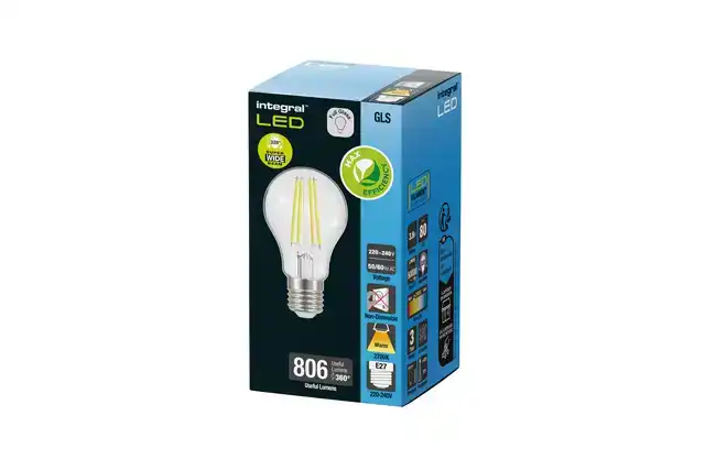 LEDLAMP INTEGRAL E27 2700K WARM WIT