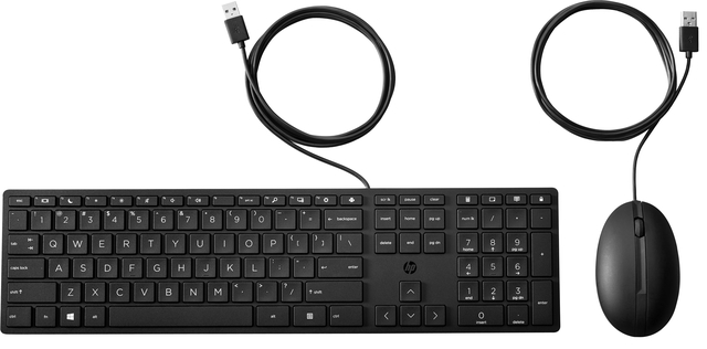 TOETSENBORD + MUIS HP 320MK ZWART
