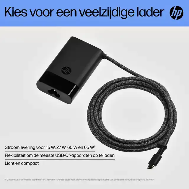 LAPTOP OPLADER HP 65W USB-C