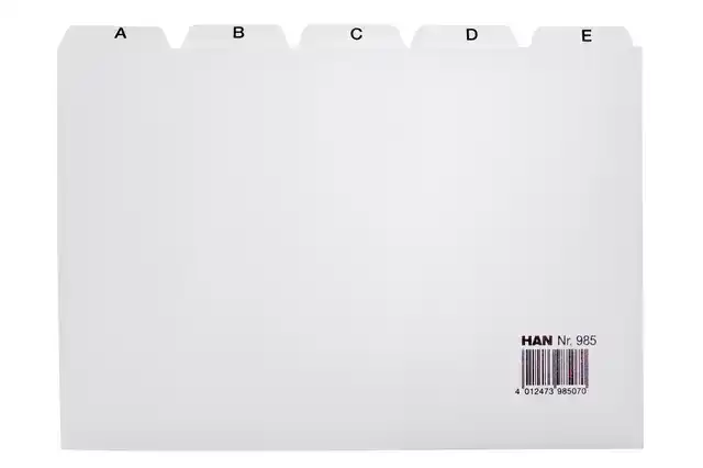 TABKAART HAN ALFABET A5 HA-985