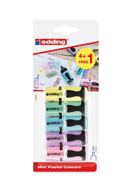 MARKEERSTIFT EDDING 7 MINI 1-3MM PASTEL