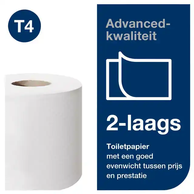 TOILETPAPIER TORK T4 ADVANCED 2LAAGS