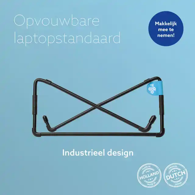 LAPTOPSTANDAARD R-GO TRAVEL ZWART