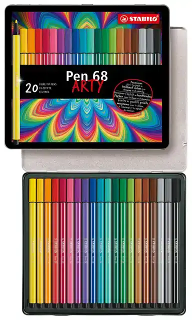VILTSTIFT STABILO PEN 68/20 ARTY M ASS