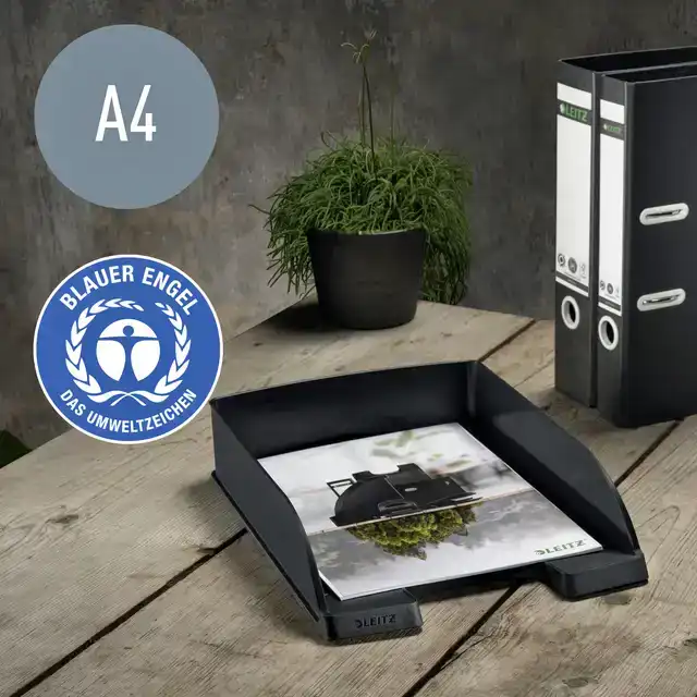BRIEVENBAK LEITZ RECYCLE A4 ZWART