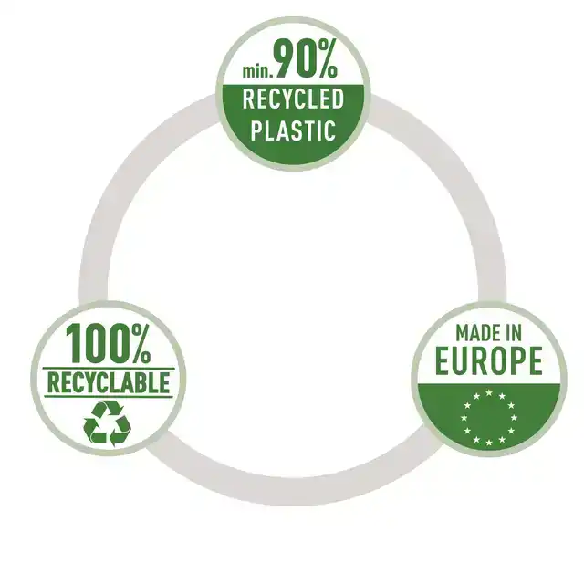 BRIEVENBAK LEITZ RECYCLE A4 ZWART