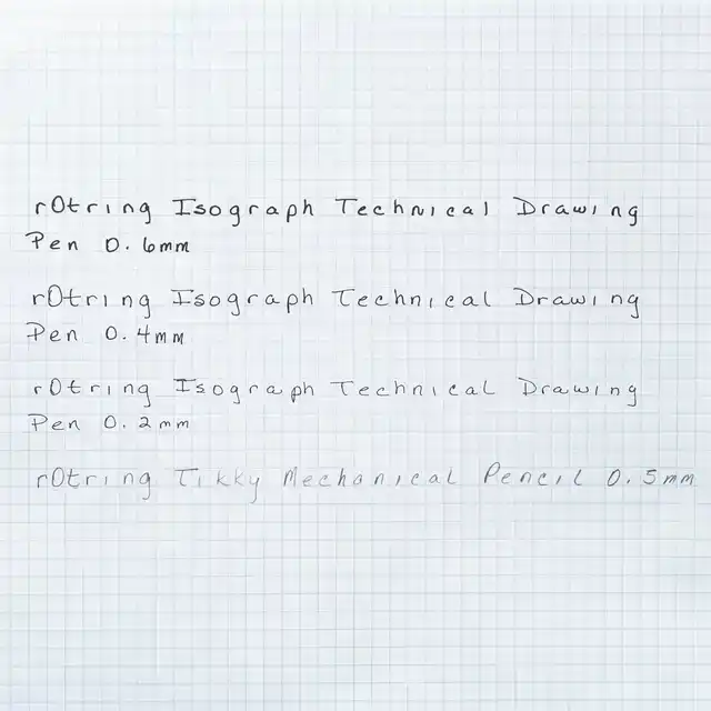 TEKENSET ROTRING ISOGRAPH 7-DELIG