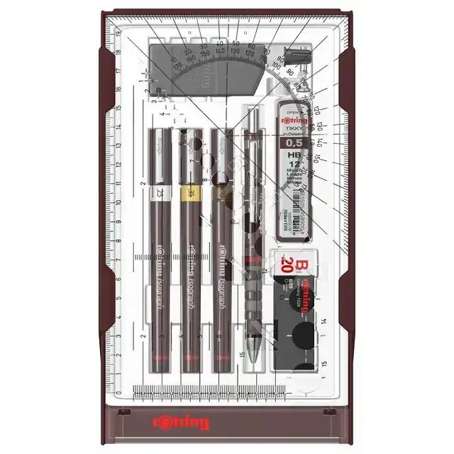 TEKENSET ROTRING ISOGRAPH COLLEGE