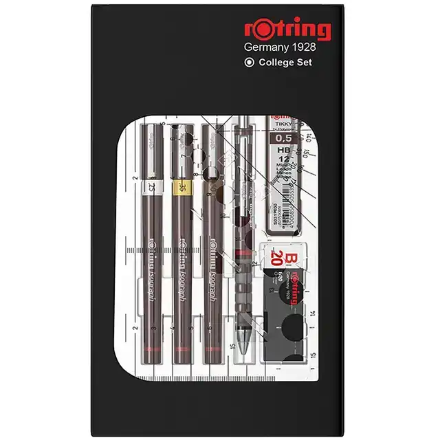 TEKENSET ROTRING ISOGRAPH COLLEGE