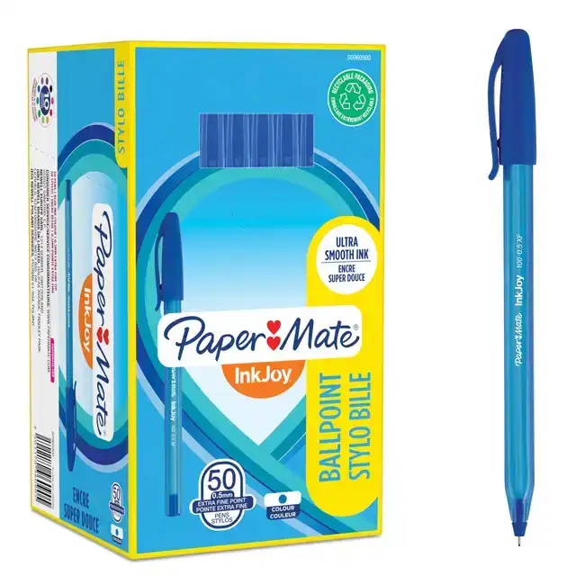 BALPEN PAPER MATE INKJOY 100 F BLAUW