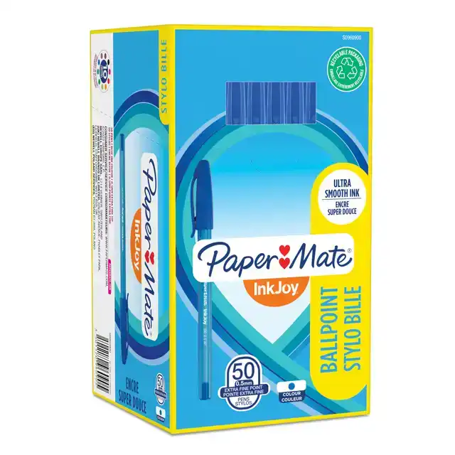 BALPEN PAPER MATE INKJOY 100 F BLAUW