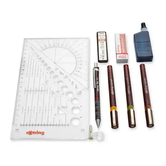 TEKENSET ROTRING ISOGRAPH COLLEGE