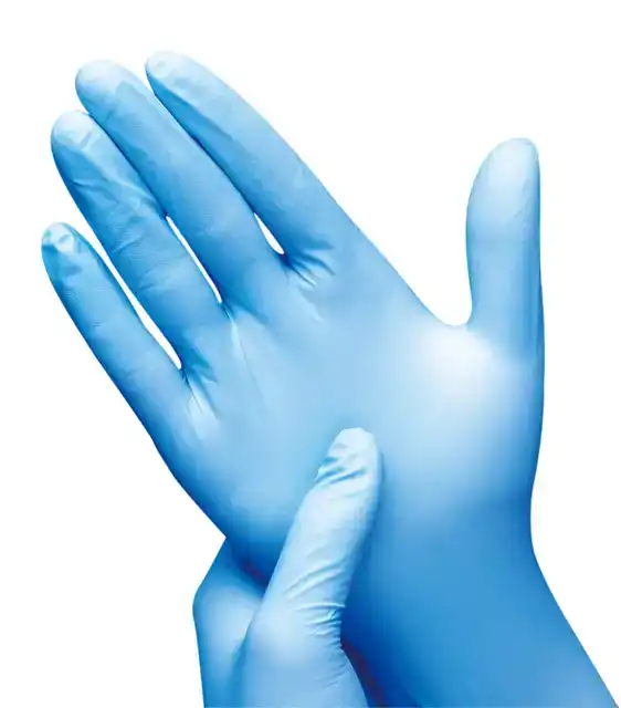 HANDSCHOEN HYNEX L NITRIL 100ST BLAUW