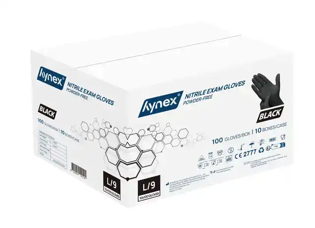 HANDSCHOEN HYNEX L NITRIL 100ST ZWART
