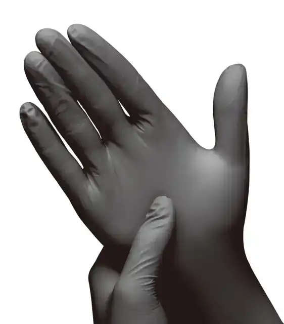HANDSCHOEN HYNEX M NITRIL 100ST ZWART