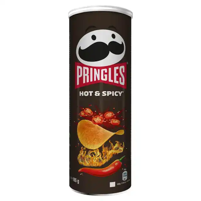 CHIPS PRINGLES HOT SPICY 165GR