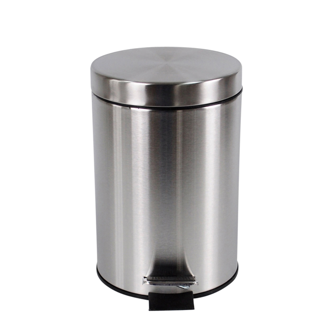 PEDAALEMMER BRASQ 12 LITER RVS