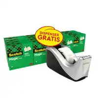 PLAKBAND SCOTCH MAGIC 19MMX33M + HOUDER