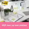 MEMOBLOK 3M POST-IT 655 76X127MM GEEL