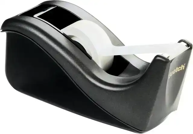 PLAKBANDHOUDER SCOTCH C60 ZWART + 4 ROL