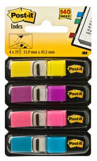 INDEXTABS 3M POST-IT 683 11.9X43.2MM 4