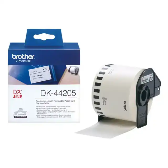 ETIKET BROTHER DK44205 DOORLOPEND 62MM