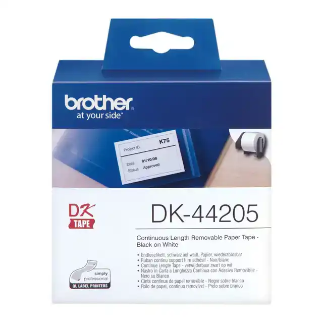 ETIKET BROTHER DK44205 DOORLOPEND 62MM